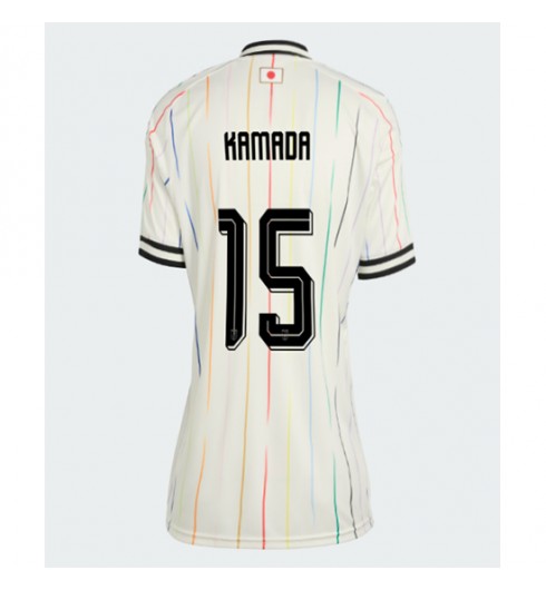 Japani Daichi Kamada #15 Vieraspaita Naisten MM-kisat 2026 Lyhythihainen Japani Daichi Kamada #15 Vieraspaita Naisten MM-kisat 2026 Lyhythihainen